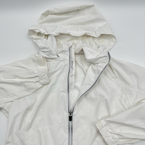 Zero Restriction Womens Medium Olivia Hooded Golf Jacket Rain Waterproof White - Picture 2 of 12